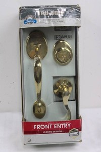 Tru-Bolt Front Entry Lockset With Handleset and Deadbolt