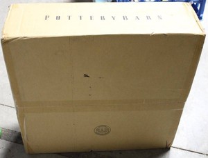 Pottery Barn Basic Triple Glass Shelf Chrome