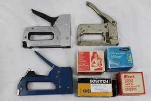 Stanley, Arrow, Bostitch & Swingline Staplers and Staples Mixed Lot