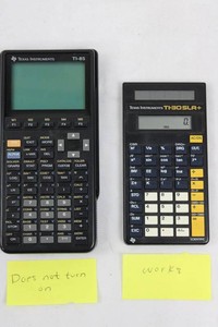 Texas Instruments TI-85 & TI-30SLR Calculators (Lot of 2)