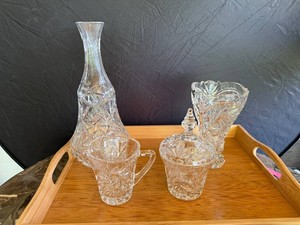Set of (4) Lead Crystal Pieces