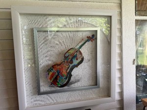 Framed Violin Wall Art