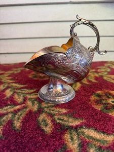 Beautifully Detailed Raimond Silver-Plate Sugar Scuttle