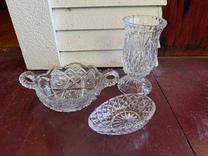 (3) Lead Crystal Pieces