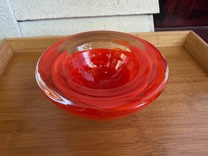 Very Heavy Kosta Boda Glass Bowl