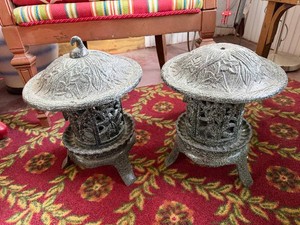 (2) Cast Iron Lanterns