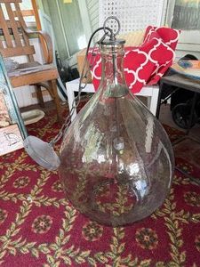 Very Large Smoky Glass Pendant Light