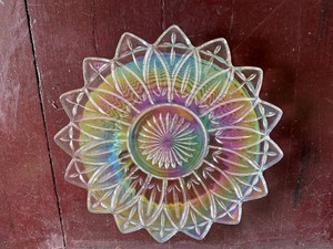 Vintage Federal Glass Iridescent Bowl