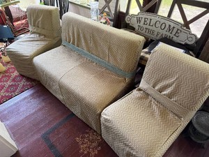 Banquette & (2) Chairs