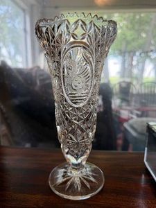 Hofbauer Byrdes Lead Crystal Swan Vase