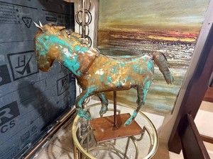 Metal Horse Sculpture