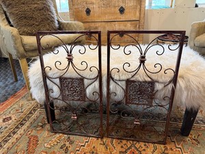 Set of (2) Decorative Metal Panels