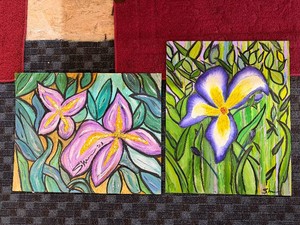 Set of (2) Original Acrylic Paintings