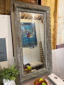 Very Large Framed Beveled Mirror