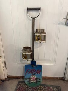 Farm Shovel Decor with Planters