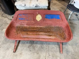 Antique Metal Sleigh Bench