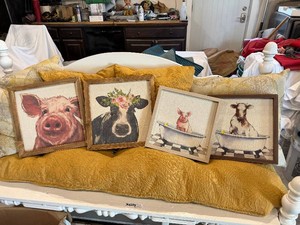 Farm Animal Wall Art Lot
