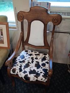 Upholstered Wooden Chair