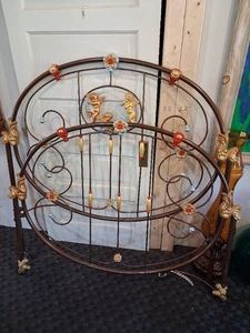 VERY Heavy Metal Full Size HeadboardFootboard