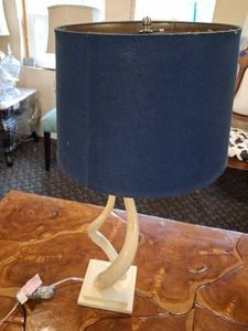 West Elm Faux Kudu Horn Lamp