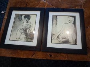 (2) Framed Art Decor Pieces