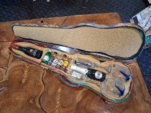 Repurposed Violin Case - Bar Set