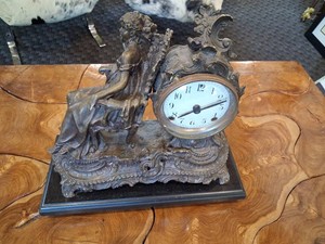 Vintage Ansonia Solid Bronze() Table Clock