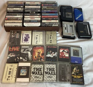 Vintage Stereo Cassette Players and Cassette Collection