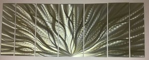 Galactic Expanse Gold Large Metal Wall Art by Jon Allen - 7 Panels