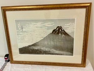 Reproduction of Fiji in clear weather also known as red fuji, Katsushika Hokusais thirty six views of mt fuji