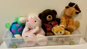 Group of teddy bears, stuffed animals