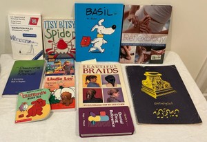 Group of misc. books, itsy bitsy spider, Clifford