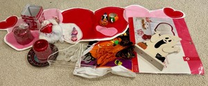 Various holiday decorations, decor, valentines, Halloween