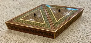 Vintage Persian Khatam mosaic inlaid box