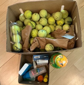 Tennis balls and misc