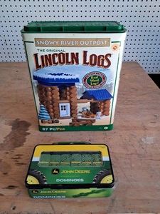 Original Lincoln Logs & John Deere Dominos