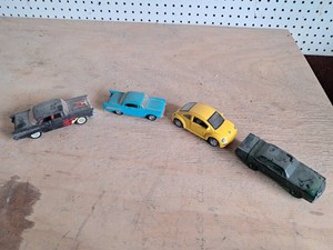 Car Lot Set  2 Chevys 1 VW 1 Car Filled with Wild Country Cologne