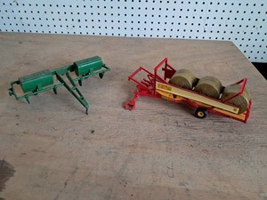 John Deere Planter & Benac Bale Hauler with 3 Bales