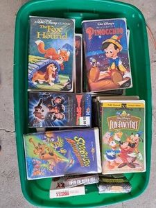 Tote of VHS Movies