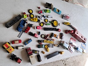 Toy Car & Semi Lot Set