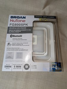 NIB Broan-NuTone FG800SPK Bathroom Exhaust Grille Upgrade Bluetooth