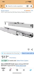 Fulterer FR 771 pantry pull-out slide set, NIB