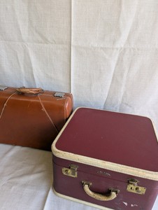 (2) Vintage hard-shell suitcases, Superfortress and Wheary