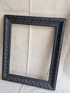Black, ornate picture frame