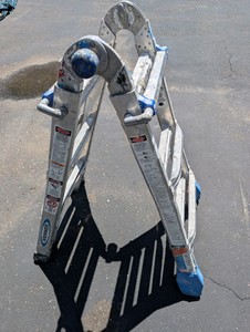 13 Werner aluminum multi-position ladder