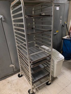 Stainless Steel Bakery Rack With Sheet Pans
