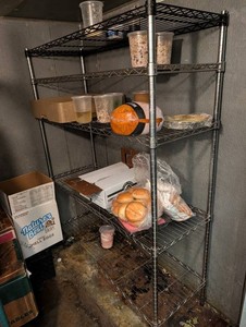 Chrome Wire Shelving Unit 5-Shelf