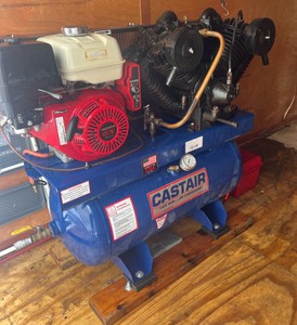 6 x 12 Cargomate trailer 4-cylinder air compressor