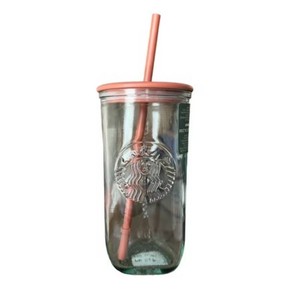 4 PACK Starbucks 2024 Terracotta Brown Recycled Triangle Glass Cold Cup Limited Edition