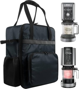 Ice Cream Maker Carrying Bag Sorbet Maker Travel Case Heavy duty 1680D Oxford Storage Bag for Ninja CREAMi Deluxe Ice Cream NC501NC301NC300NC299AMZ